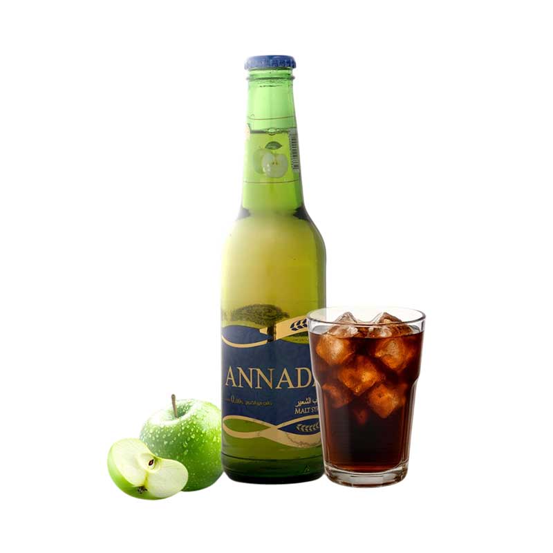 مشروب شعير الندى بنكهة التفاح